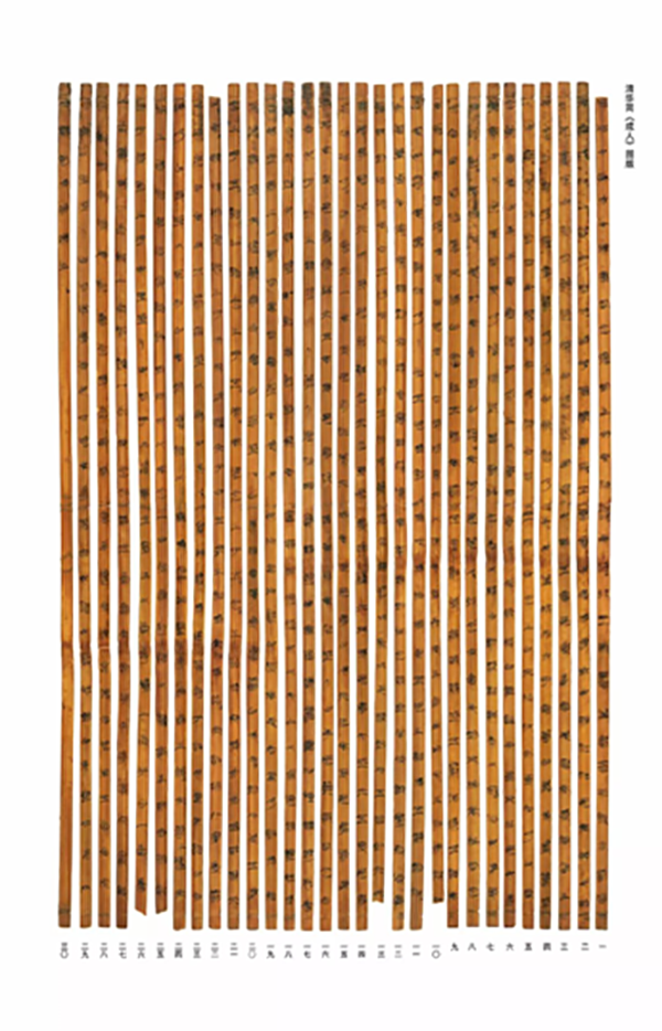 Bamboo slips. Credit: Tsinghua University.