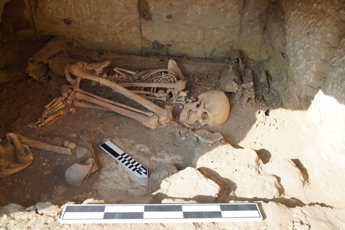 Burial discovered in Saqqara, 2024. Source: MoTA Egypt.