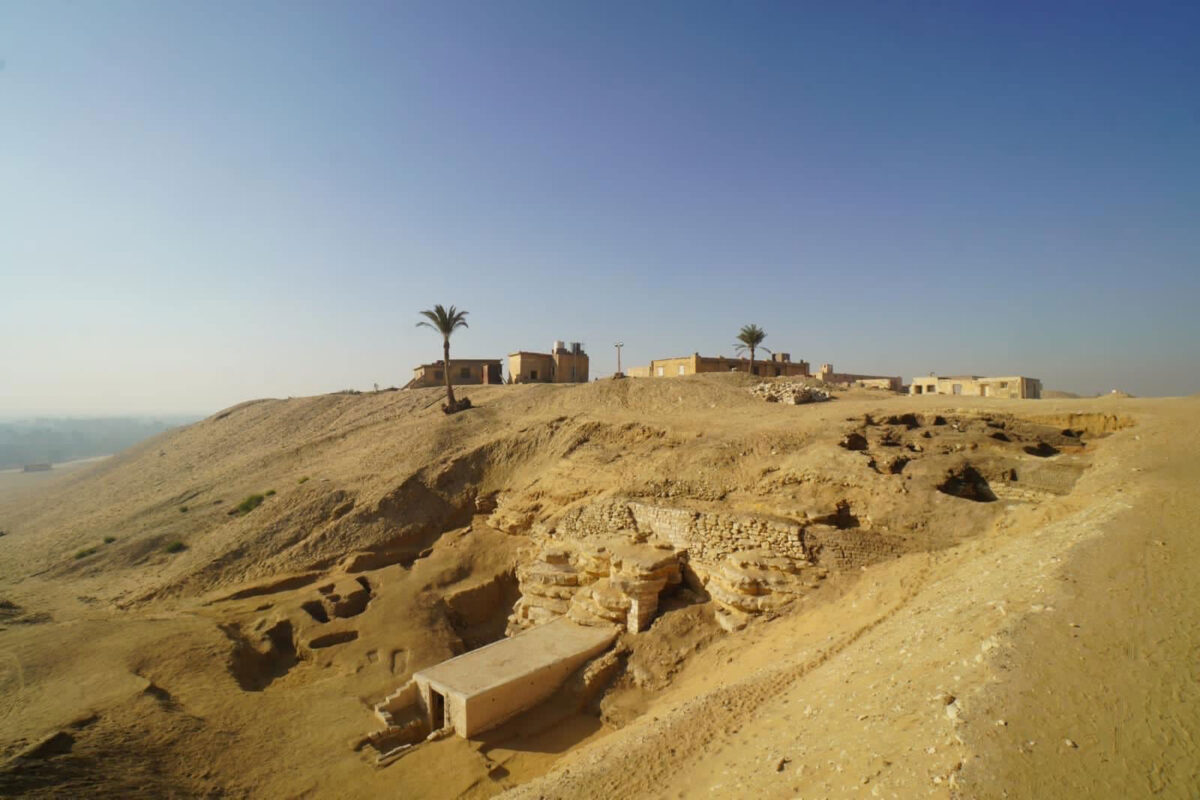 General view from the site excavated by the Egyptian-Japanese team at Saqqara (2024). Source: MoTA Egypt.