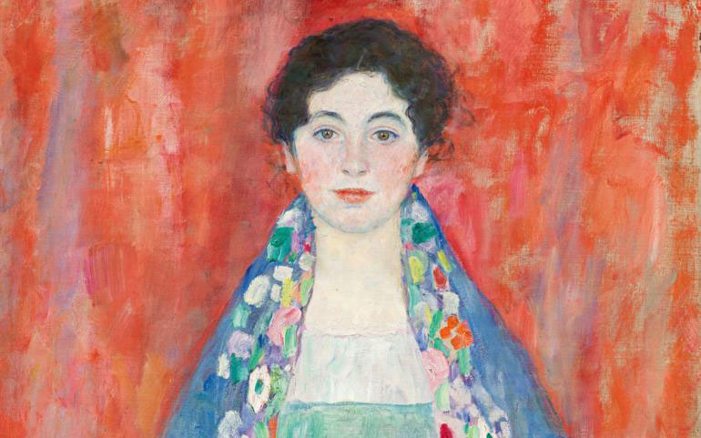 Rediscovered Portrait of a Young Female by Gustav Klimt