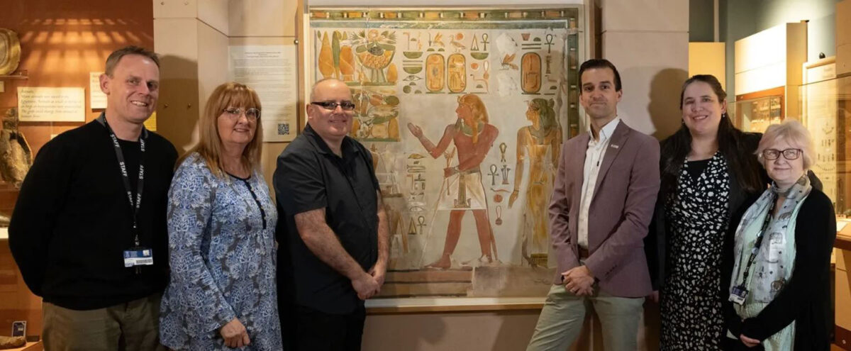 It was painted in 1894 when Carter was just 19 and working at the temple, which dates back to the 15th century BCE for the Egypt Exploration Fund, as it was then known.