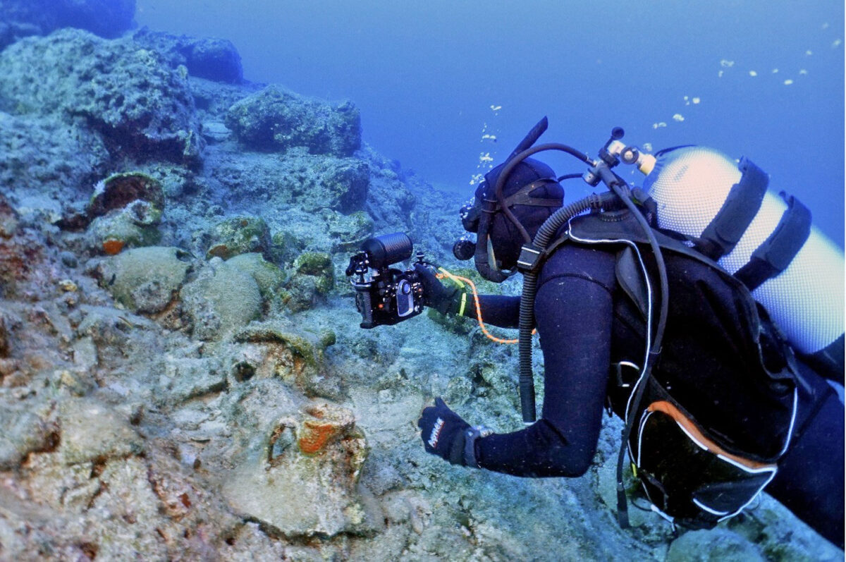 Underwater archaeological survey at the sea of Kasos island. Photo credit: Ministry of Culture 