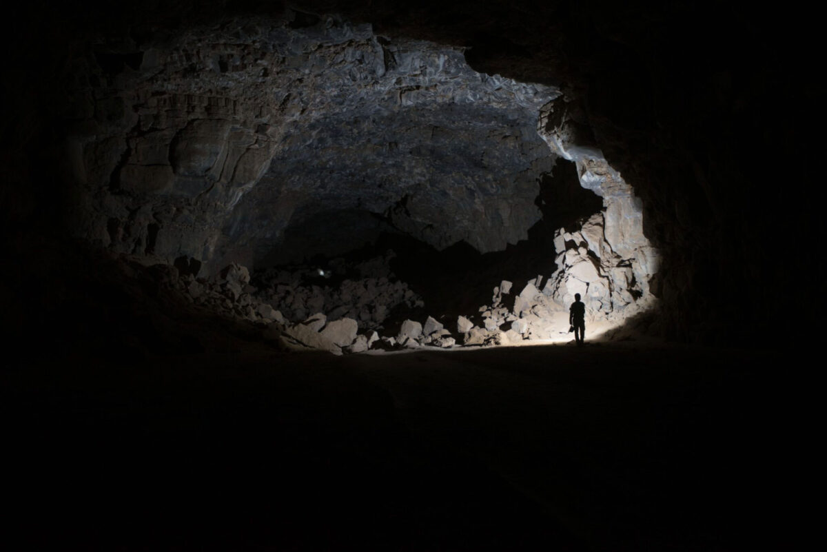 Human occupation in lava tube cave in Saudi Arabia