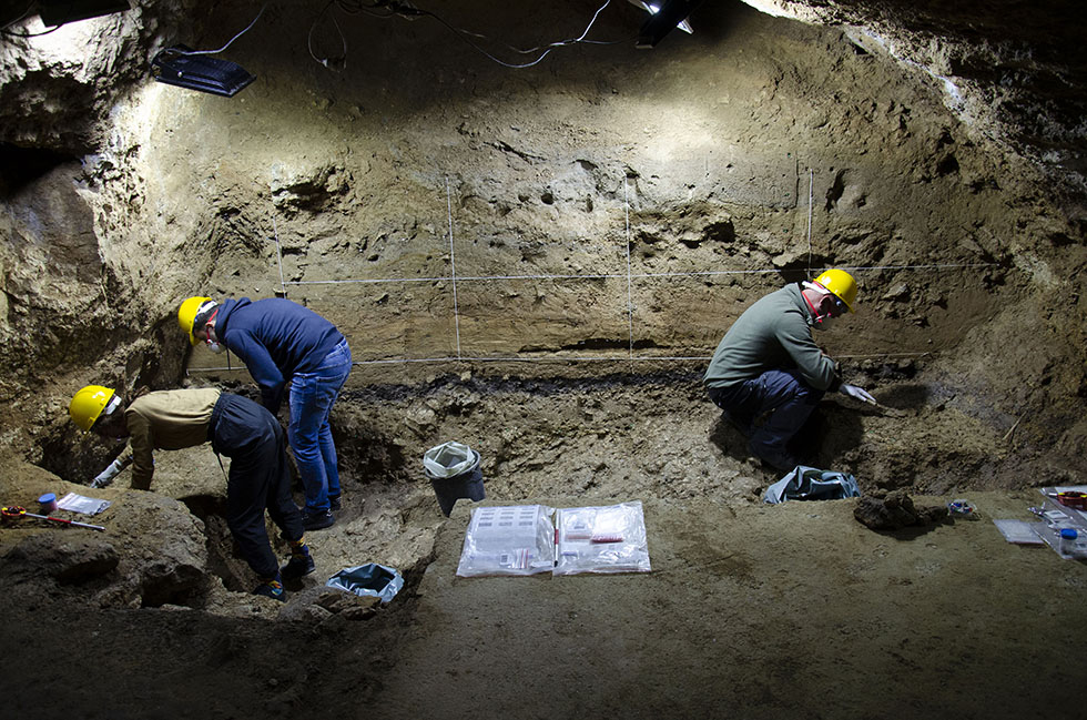 Bacho Kiro Cave excavations