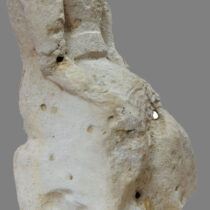 The statue of the seated goddess. Rethymnon Archaeological Museum.