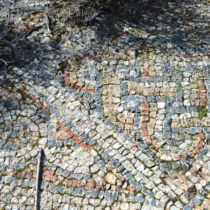 Mosaic floor.