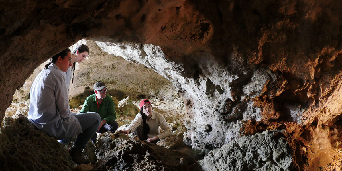 WashU archaeologists are investigating coastal and underwater caves in southeastern Sicily, tracing early human dispersal onto the island. (Photo: Ilaria Patania)