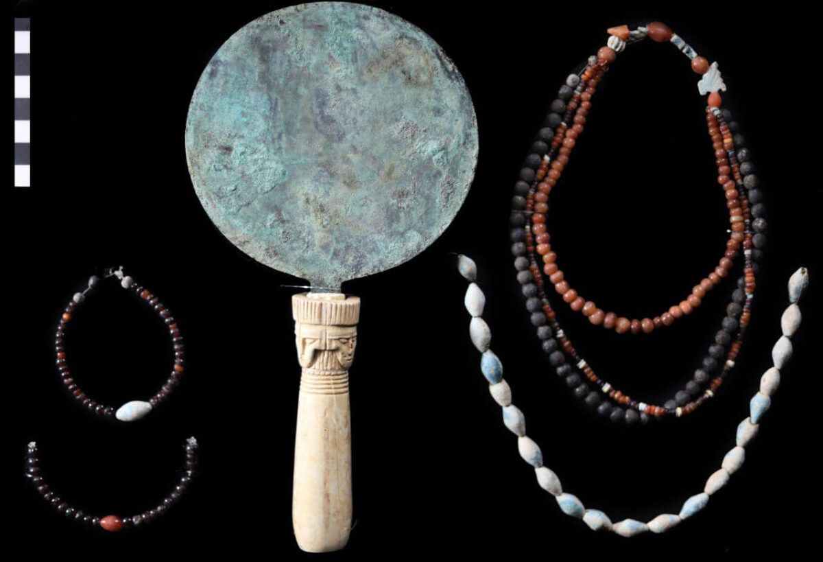 Objects from the Middle Kingdom Tomb at Al-Asasif. Source: MoTA Egypt.