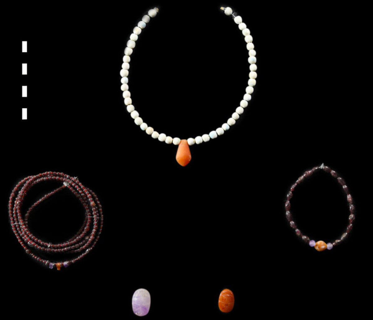 Objects from the Middle Kingdom Tomb at Al-Asasif. Source: MoTA Egypt.