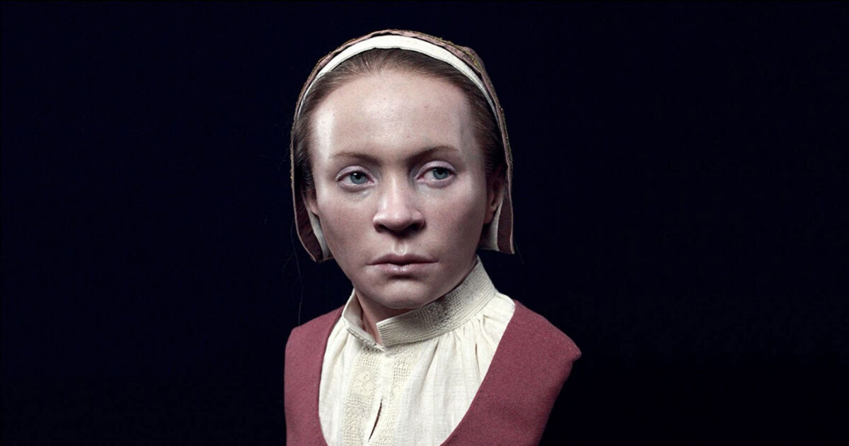 An image of the so-called vampire woman from Pień. Photo: Oscar Nilsson/Projekt Pień
