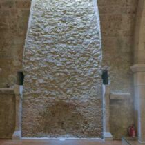 Medieval fireplace. 