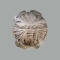 Projecting knob (boss) from the centre of a cross vault, carved in relief with man’s face shaped out of leaves (circa 1225–1236). It comes from the Cistercian Abbey of Zaraka (Stymphalia), Corinth.