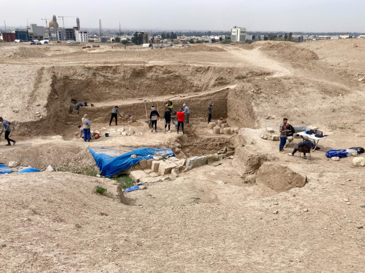 Heidelberg excavation work in ancient Nineveh. Image credit : Schmittt