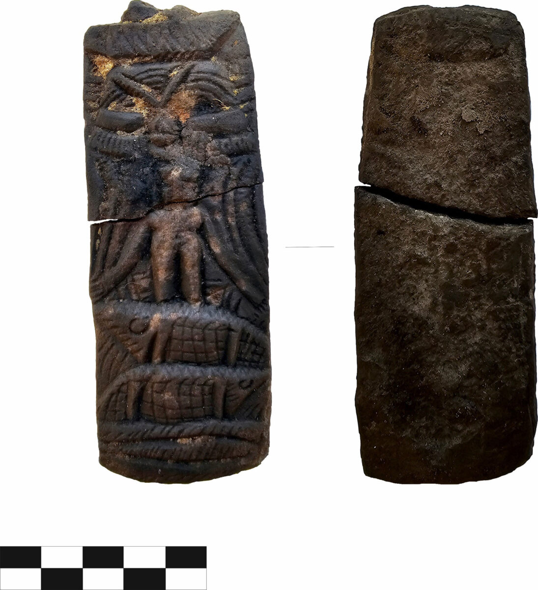 Stone stela with an image of Horus uncovered at Imet. Image credit: Egyptian Ministry of Tourism and Antiquities.