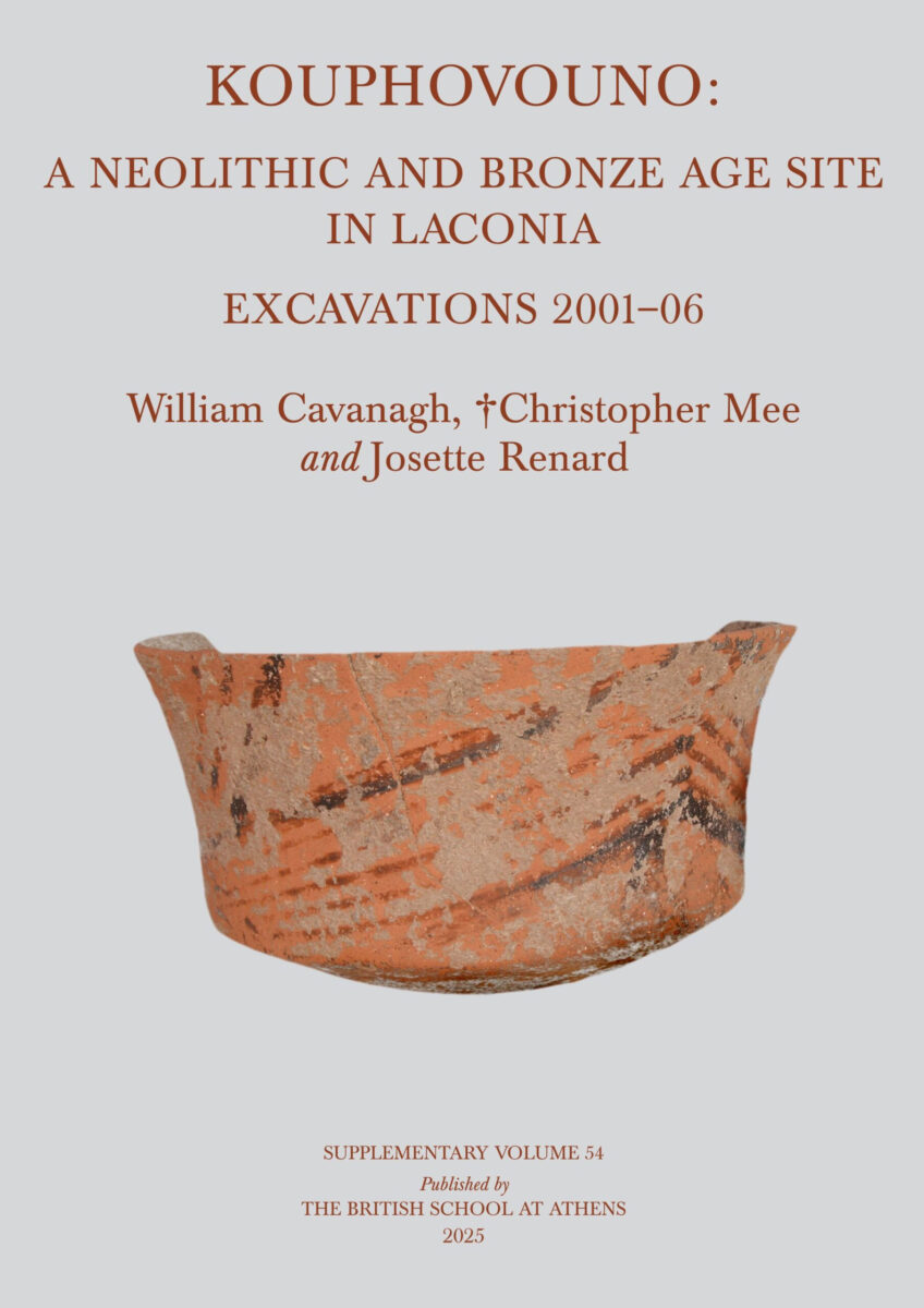 Kouphovouno: A Neolithic and Bronze Age Site in Laconia