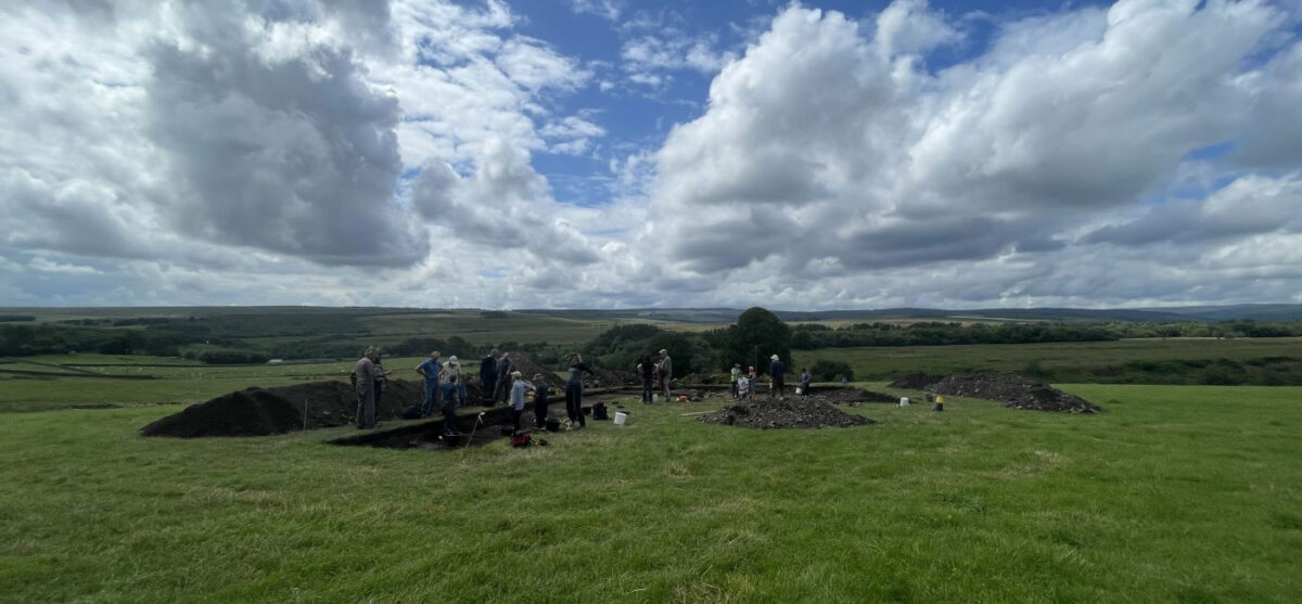 View of the excavation at Bremenium Fort. Image credit: Northumberland National Park.