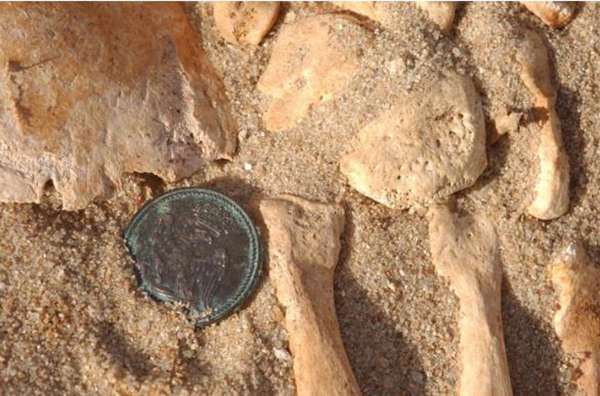 Imperial Guard button discovered during excavation. © UMR 6578 Aix-Marseille Université, CNRS, EFS. Credit : © UMR 6578 Aix-Marseille Université, CNRS, EFS