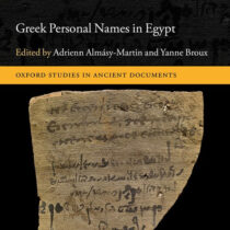 Greek Personal Names in Egypt