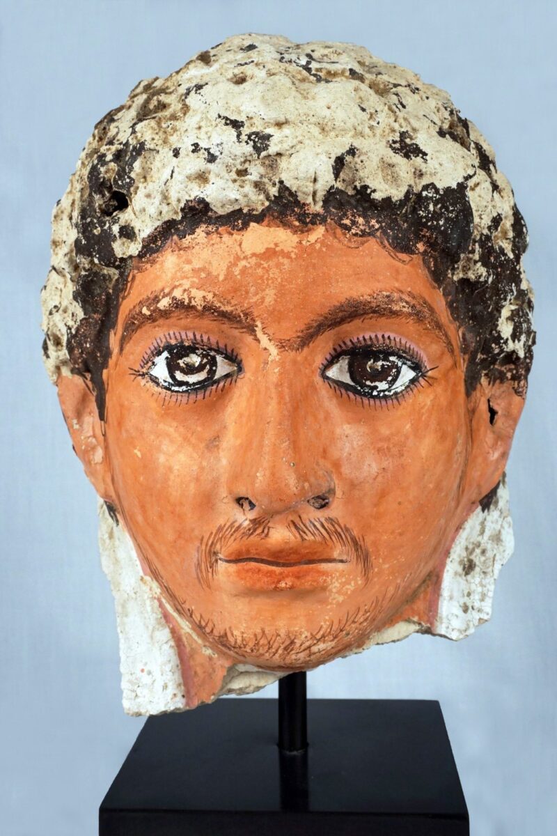 Roman cartonnage mummy mask. Photo: MoTA Egypt. 