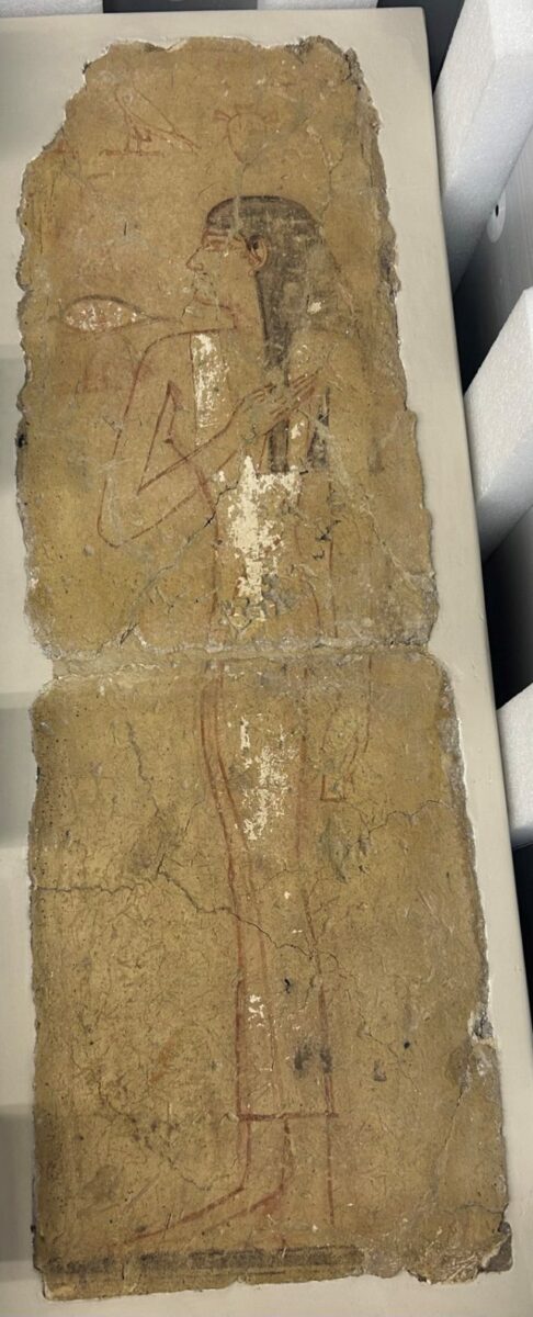 Figure of a woman. Painted plaster. Source: MoTA Egypt. 