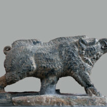 Sculpture of a wild boar from the theatre of ancient Sparta. Late Hellenistic times. Archive EPH.A.LAC. / Photo: V. Georgiades.