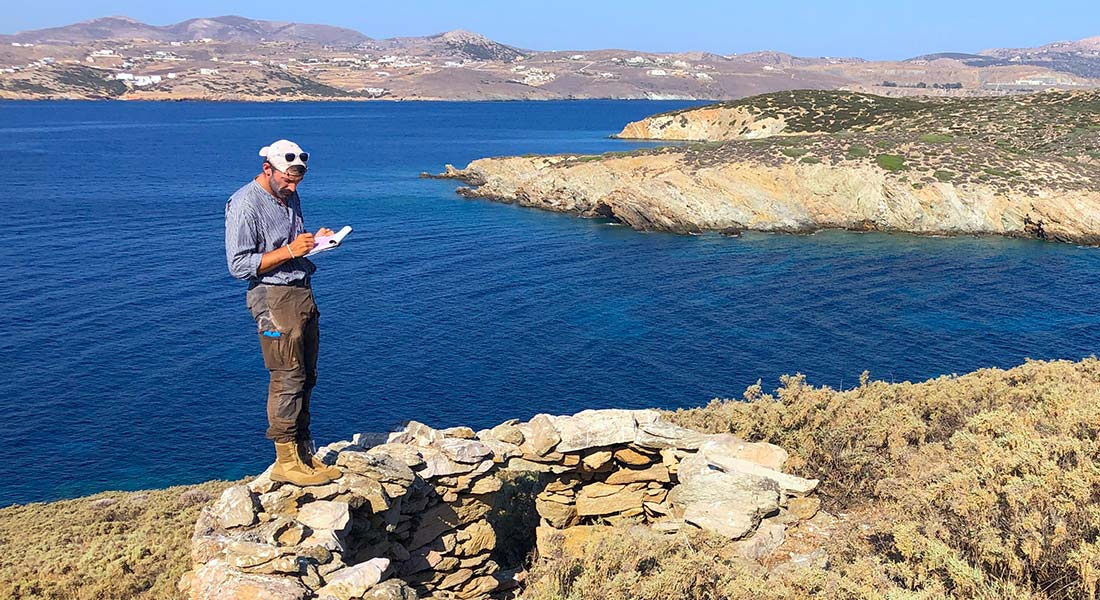 Locating ancient settlements and artefacts on Greek Islands