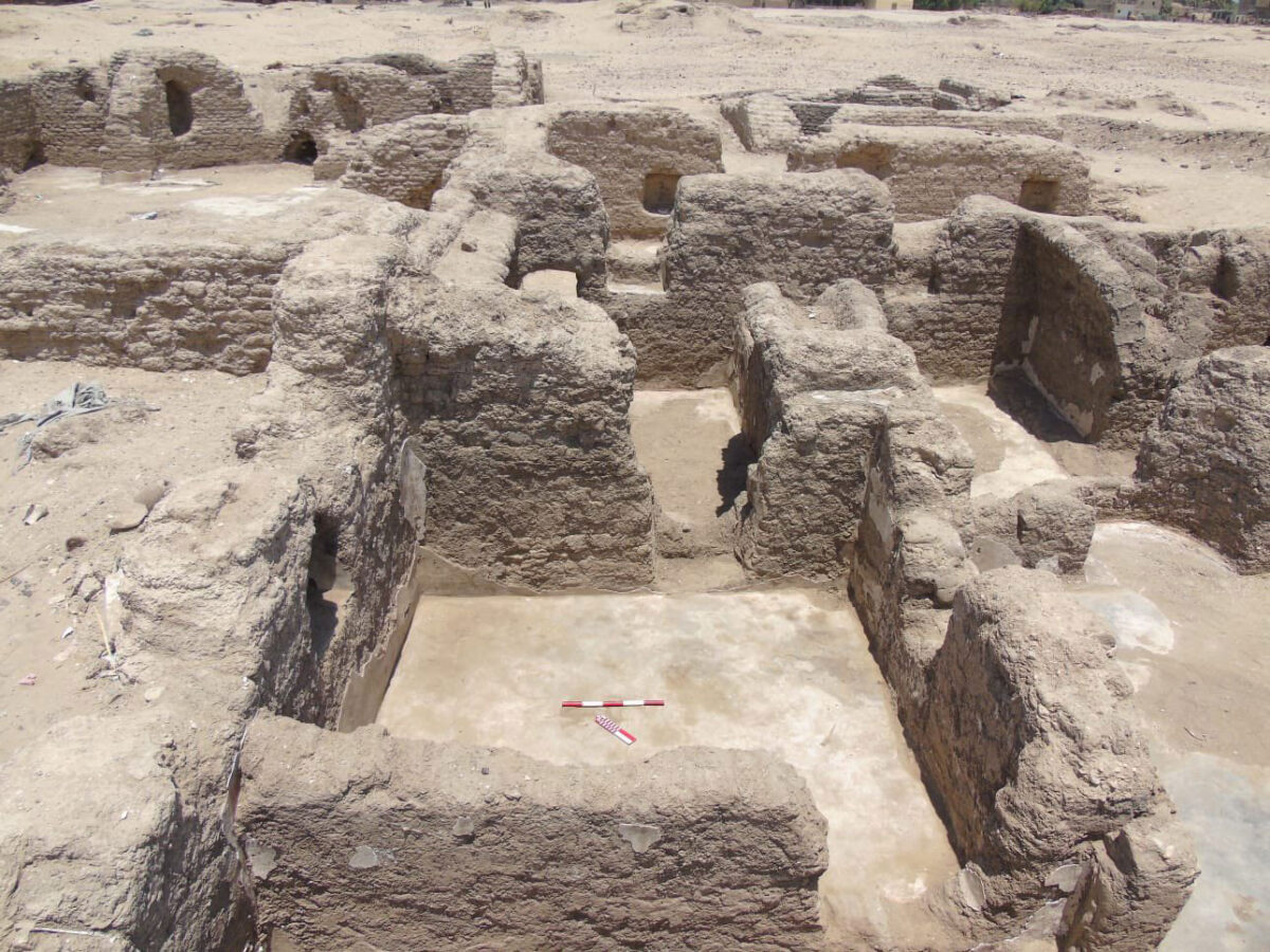 View of the uncovered remains. Image: MoTA, Egypt.