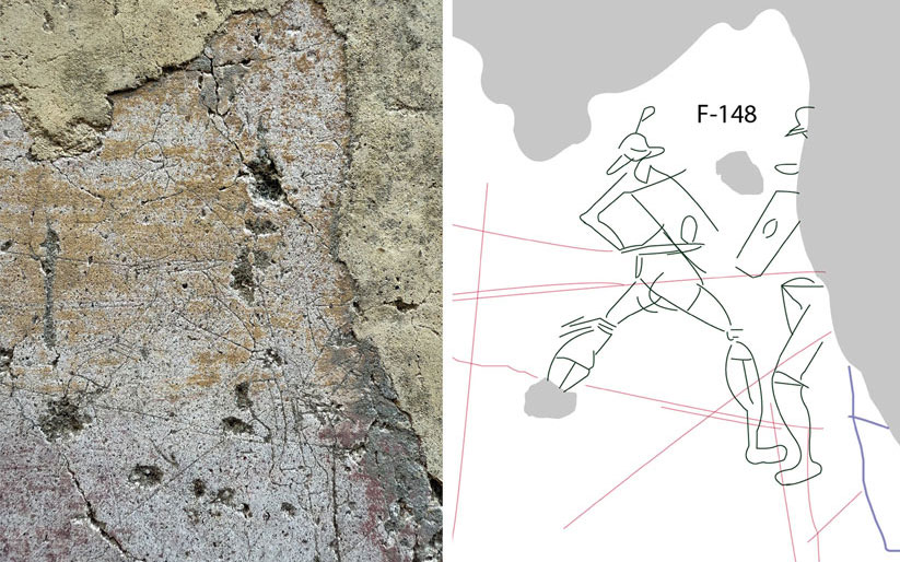 Pompeii: Scenes of gladiators and love stories